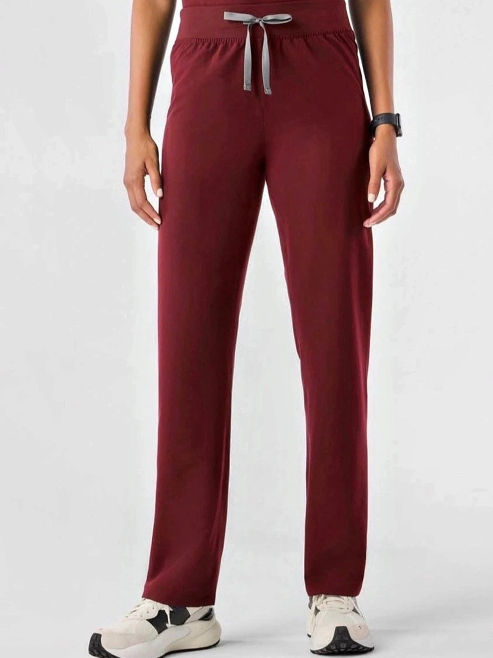 FIGS Livingston Basic Scrub Pants Burgundy